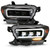 Anzo USA 16-23 Tacoma Black Full LED Projector Headlights (ANZ111496) by JB Tools