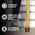 Brazos Iron Bamboo Rustic Walking Stick (602-3000-11)