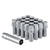 West Coast W27075CB 12x1.75 conical spline lug bolt 27mm 5 lug install kit chrome.