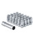 West Coast W55125SE 12x1.25 bulge acorn spline ET lug nuts 1.55" 5 lug install kit chrome.
