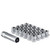 West Coast W5596STO 9/16" open bulge acorn spline lug nuts 0.85" 5 lug install kit chrome.