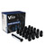West Coast DPC56014SB 14x1.5 bulge acorn spline lug nuts 1.38" 6 lug install kit Black.