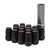 West Coast DFC-54012B 1/2" ATV spline lug nuts 1.38" 4-lug Wheel install kit Black.