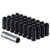 West Coast W5896STB 9/16" bulge acorn spline lug nuts 1.9" 8 lug install kit Black - 87336