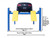 Atlas Automotive Equipment 14,000 Lbs. Capacity Commercial Grade Alignment 4 Post Lift (ATTD-414A)