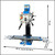 Weiss 7" x 27" Benchtop Milling Machine with R8 Spindle - 100-2250 RPM - 1.5HP (VM25L)