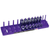 Hansen Global 3/8" Dr. Standard Regular, Deep Socket Holder - Purple
