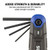 Sunex Tools 25-Piece SAE/Metric/Torx Folding Hex Key Set (98525F) Added Strength and Durability