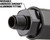 Flexzilla RP900375BS 3/8” Barb x 1/4” MNPT Reusable Air Hose End with Ball Swivel – Aluminum Fitting