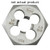 Irwin 3mm - 0.60mm HCS 1" Flat Hex Die (6613)