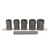 Lock Technology 4400 Twist Socket Set, 6 Piece, 1/2" Drive, for Removing Damaged Studs and Bolts, 3/4" to 1", on Rail