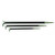 Mayhew Tools 60150 Lady Foot Pry Bar Set, 3 Pieces, 12", 16", 21"
