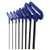 Eklind Tool Company 55168 8 Piece 6" Cushion Grip Metric Hex T-Key Set