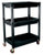 ATD Tools 7017 Heavy-Duty Plastic 3-Shelf Utility Cart