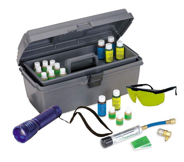 Kit de corante uv para detecção de vazamento fluorescente FJC 4971 r-12/r-134a