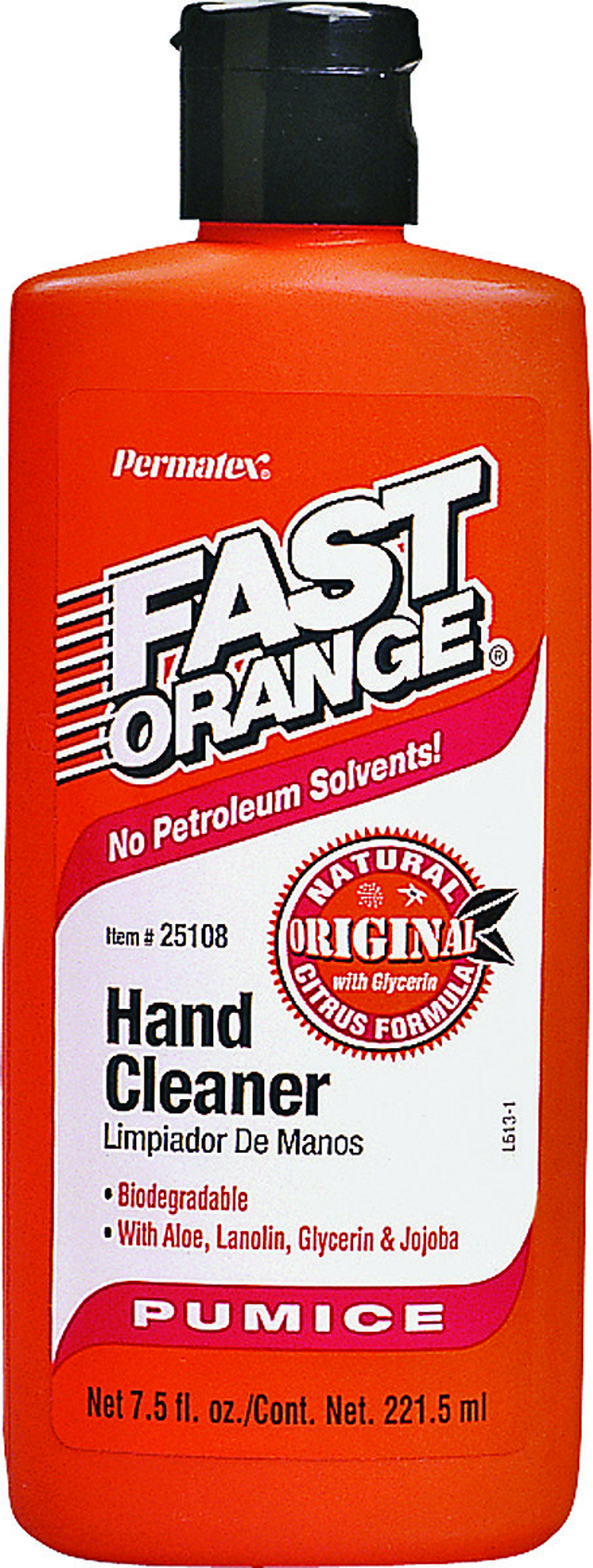 PERMATEX 25108 FAST ORANGE PUMICE LOTION HAND CLEANER - 7.5 OZ.