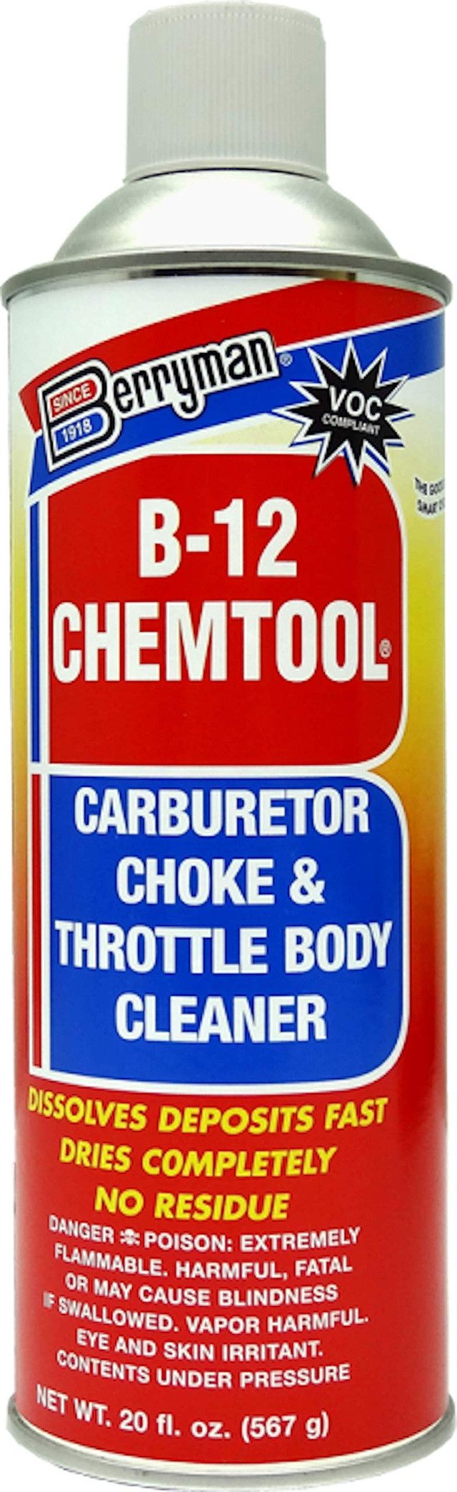 BERRYMAN B-12 CHEMTOOL CARBURETOR CLEANER - CA (0120C)
