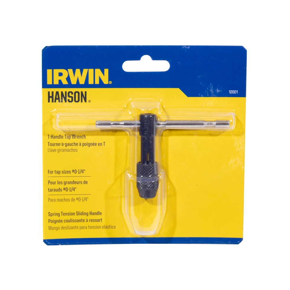 Irwin 12001 T-Handle 1/4-Inch Capacity Tap Wrench New Irwin 12001 T-Handle 1/4-Inch Capacity Tap Wrench New