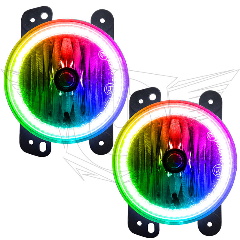 Oracle Lighting 2010-2015 Jeep Wrangler JK Pre-Assembled LED Halo Fog Lights (7159-001, 7159-002, 7159-003, 7159-005, 7159-007, 7159-009, 7159-333) (214159)