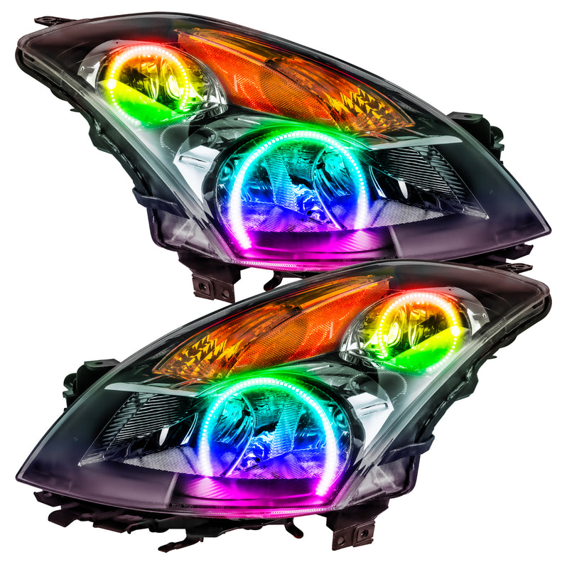 Oracle Lighting 2007-2009 Nissan Altima Sedan Pre-Assembled LED Halo Headlights - (Black Housing) (7170-330, 7170-333, 7170-334, 7170-335, 7170-504) (214213)
