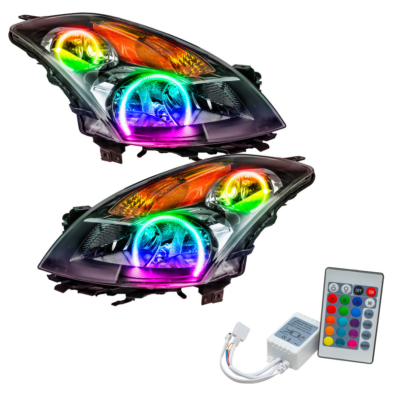 Oracle Lighting 2007-2009 Nissan Altima Sedan Pre-Assembled LED Halo Headlights - (Black Housing) (7170-330, 7170-333, 7170-334, 7170-335, 7170-504) (214215)