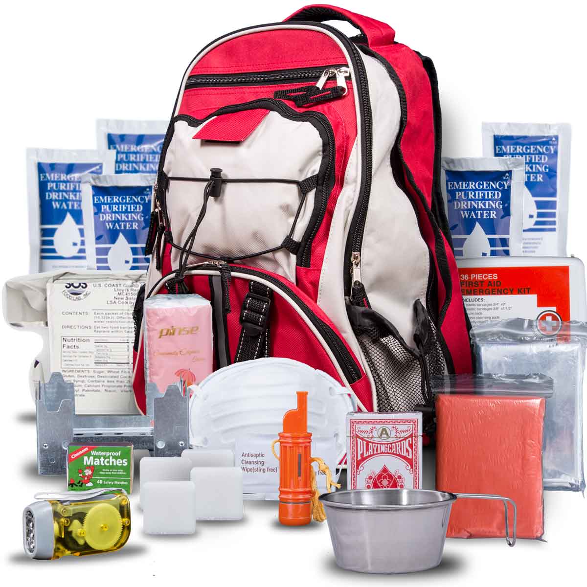 Blue Coolers Blue Seventy-Two PRO SERIES 3 Day Emergency Kit for One Person (72P-1001RX, 72P-1001CX) (220742)