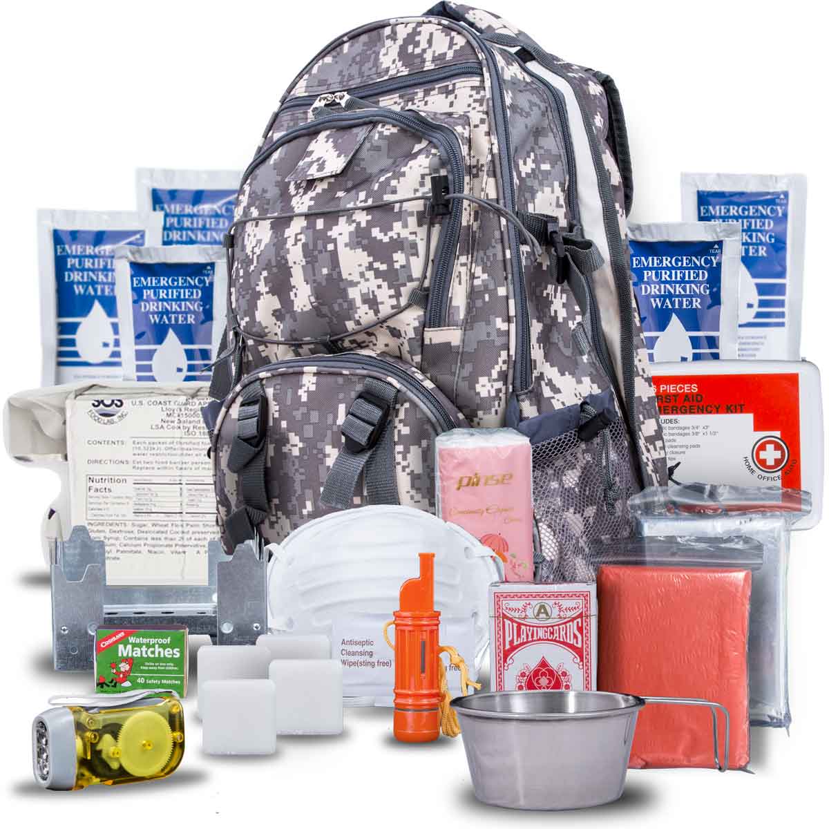Blue Coolers Blue Seventy-Two PRO SERIES 3 Day Emergency Kit for One Person (72P-1001RX, 72P-1001CX) (220743)