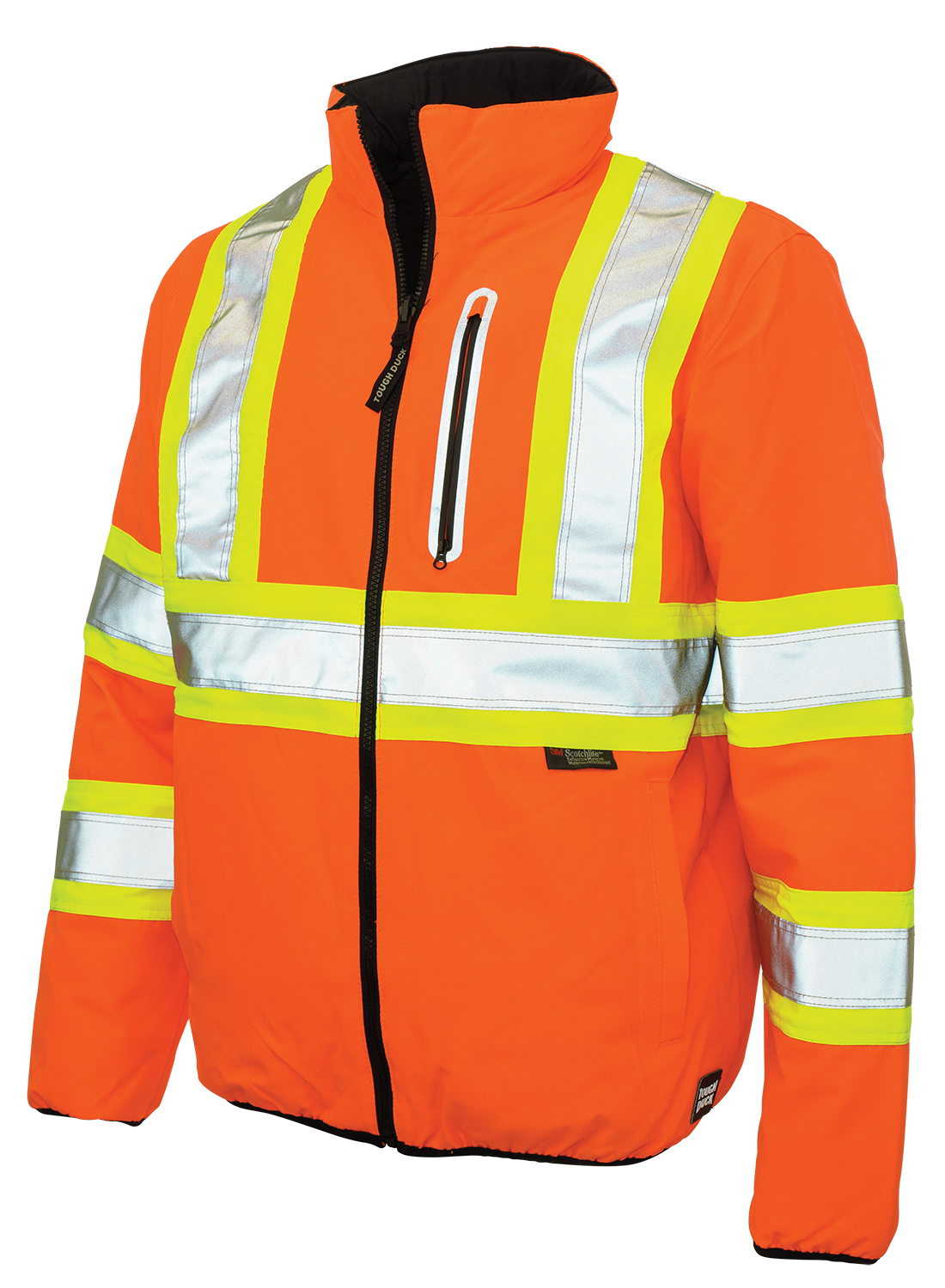 Hi-Vis Reversible Safety Jacket, 300D Ripstop, 100% Polyester, Class 3 Type R, Hi-Vis Orange, XS