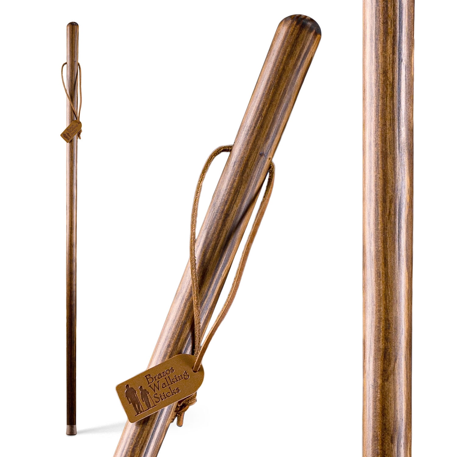 Brazos Traditional Straight Pine Handcrafted Walking Stick (602-3000-123) (282029)