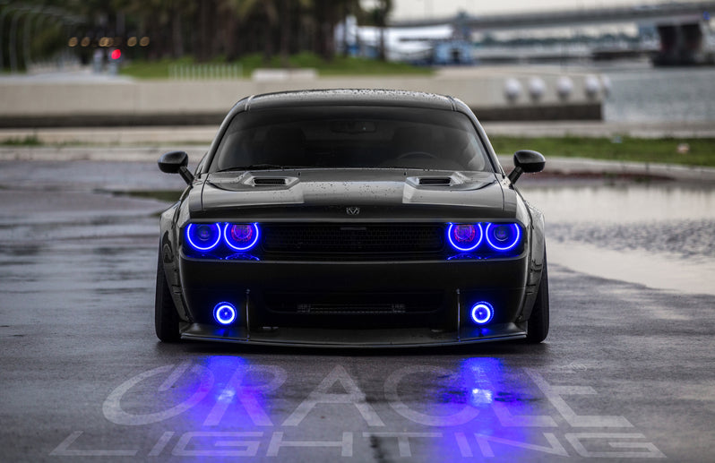 Oracle Lighting 2008-2014 Dodge Challenger LED Fog Light Halo Kit (1166-001, 1166-002, 1166-003, 1166-005, 1166-007, 1166-333) (209121)