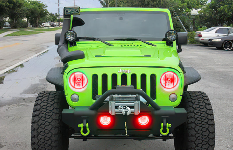 Oracle Lighting 2007-2017 Jeep Wrangler JK LED Fog Light Halo Kit (1177-001, 1177-002, 1177-003, 1177-005, 1177-007, 1177-009, 1177-333) (209173)