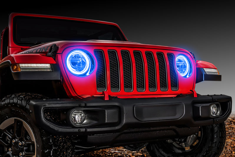 Oracle Lighting 2018-2024 Jeep Wrangler JL LED Headlight Surface Mount Halo Kit (1214-001, 1214-002, 1214-003, 1214-004, 1214-005, 1214-330, 1214-333, 1214-334, 1214-335, 1214-504) (209300)