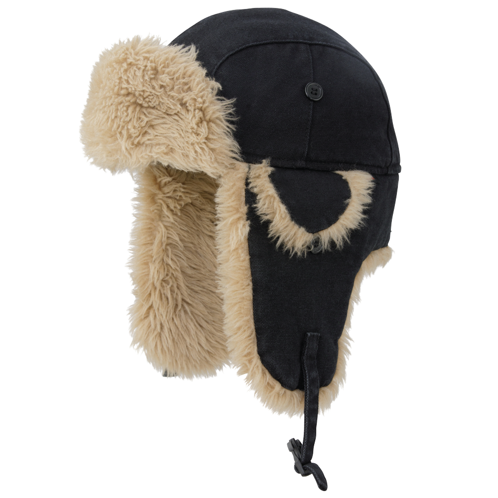 Tough Duck Men's Aviator Hat with Faux Fur Trim (I15016) (200924)
