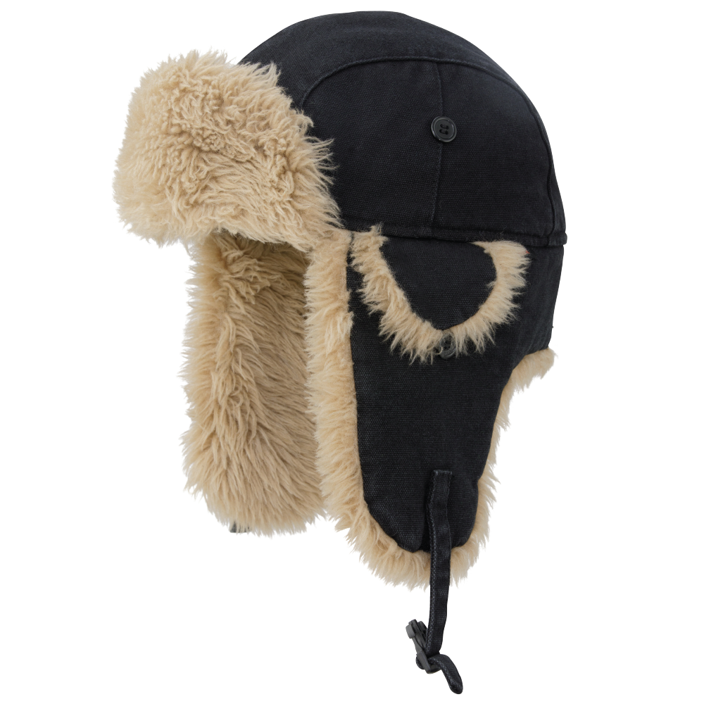 Tough Duck Men's Aviator Hat with Faux Fur Trim (I15016) (200926)