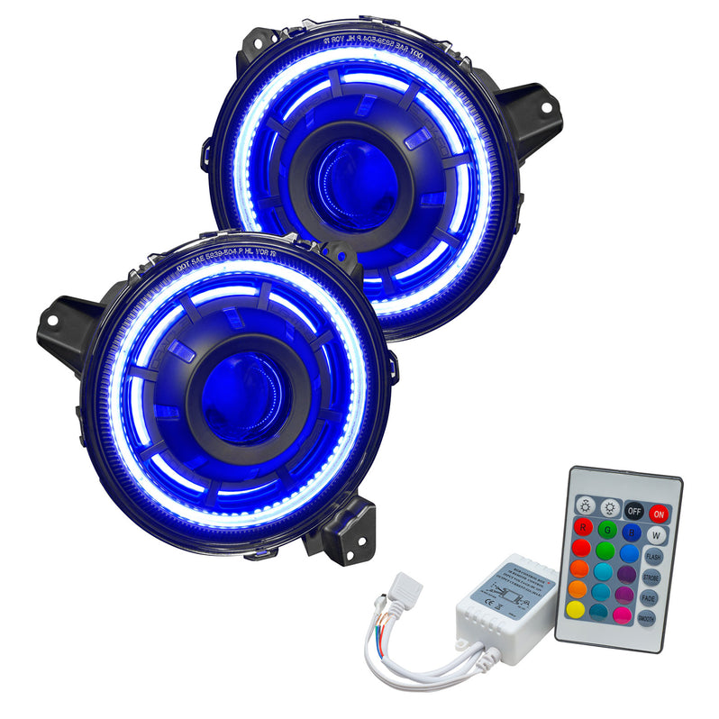 Oracle Lighting Oculus ColorSHIFT® Bi-LED Projector Headlights for Jeep JL / Gladiator JT (5839-330, 5839-333, 5839-334, 5839-335, 5839-504-B) (213194)