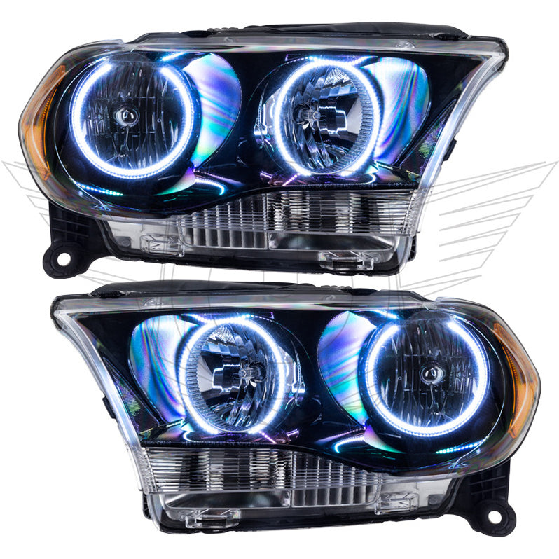 Oracle Lighting 2011-2013 Dodge Durango Non-HID Pre-Assembled LED Halo Headlights - (Black Housing) (7102-001, 7102-002, 7102-330, 7102-333, 7102-334, 7102-335, 7102-504) (213942)
