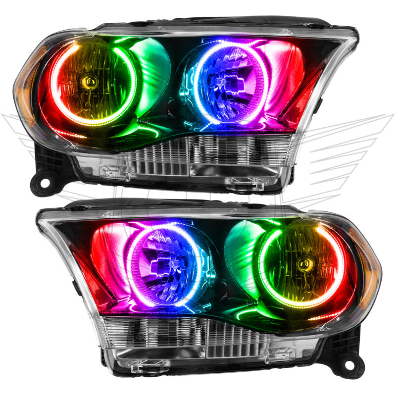 Oracle Lighting 2011-2013 Dodge Durango Non-HID Pre-Assembled LED Halo Headlights - (Black Housing) (7102-001, 7102-002, 7102-330, 7102-333, 7102-334, 7102-335, 7102-504) (213946)