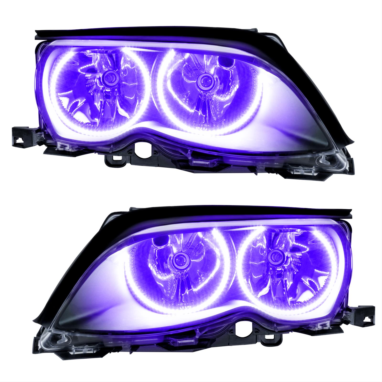 Oracle Lighting 2002-2005 BMW 3 Series Pre-Assembled LED Halo Headlights - (Black Housing) (7104-001, 7104-002, 7104-007, 7104-330, 7104-333, 7104-334, 7104-335, 7104-504) (213961)