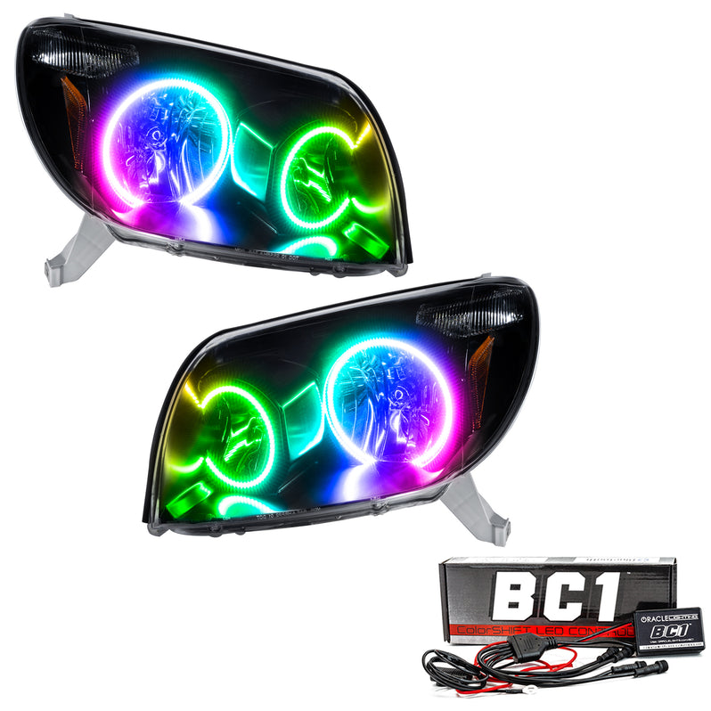 Oracle Lighting 2003-2005 Toyota 4-Runner Pre-Assembled LED Halo Headlights - (Black Housing) (7118-001, 7118-330, 7118-333, 7118-334, 7118-335, 7118-504) (213997)