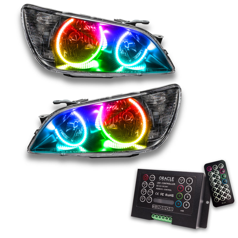Oracle Lighting 2001-2005 Lexus IS 300 HID Pre-Assembled LED Halo Headlights - (Black Housing) (7149-001, 7149-330, 7149-333, 7149-334, 7149-335, 7149-504) (214099)