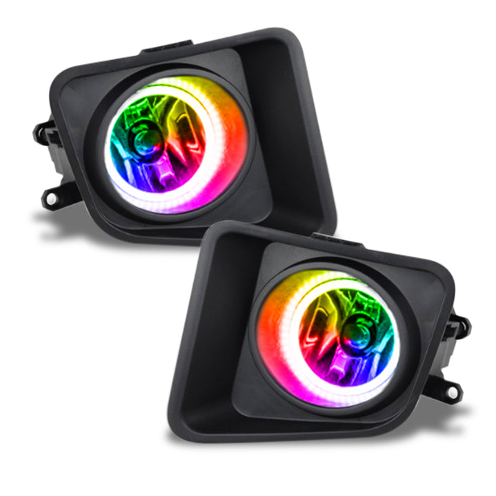 Oracle Lighting 2014-2018 Toyota Tundra Pre-Assembled LED Halo Fog Lights (8899-001, 8899-333) (214876)