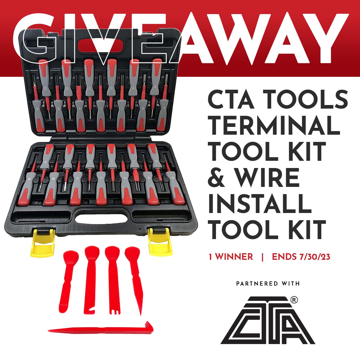 CTA Tools Giveaway Terminal Tool Kit and Wire Install Tool Kit JB