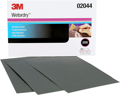 3M 5-1/2" X 9" 2000A Wetordry Abrasive Sheet 401Q (2044)