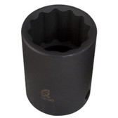 Sunex Tools 232Z 1/2" Drive 12 Point Standard Impact Socket  1"