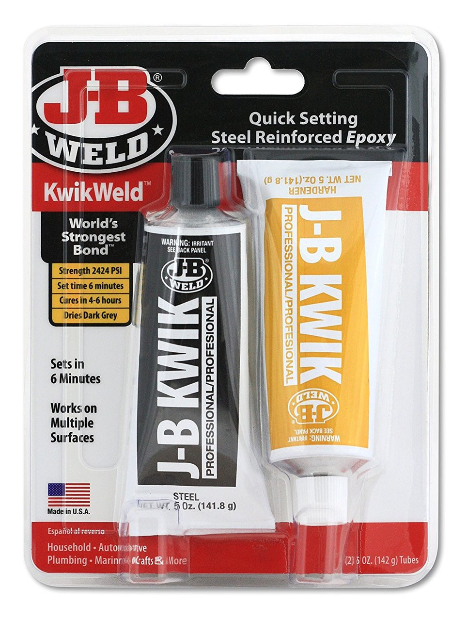 JB Weld 8271 KwikWeld Pro Size (2) 5 Oz Twin Tubes | JB Tools