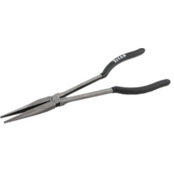 Titan 60782 16-Inch 45° Long Nose Pliers – Serrated Jaw, Comfort Grip, 40CRV Steel