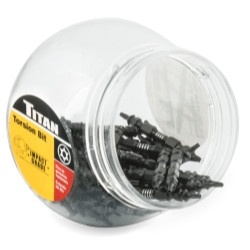 Titan Tools TT-10 Double End Torsion Bit Display 2-1/2" 50-Piece (16180-50)