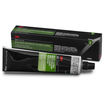 Weatherstrip Cleaner 3M 5 oz Black Super Weatherstrip & Gasket Adhesive (08008) | JB Tools