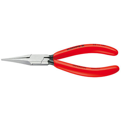 Knipex Flat Nose Pliers (Needle Nose, Black, Plastic Coated, 5-1/4 in) (3211135)