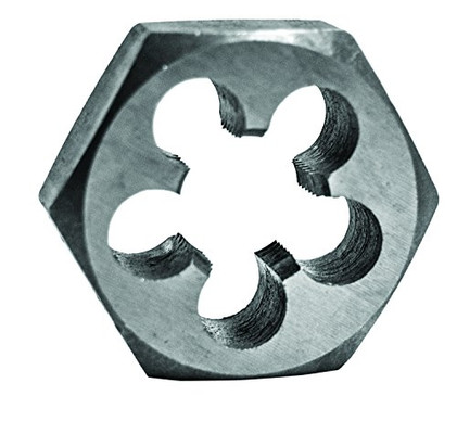 Century Drill 9/16-18 NF High Carbon Steel Fractional Hexagon Die (98212)